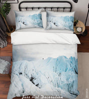 3D Snow Mountain Landscape Quilt Cover Set Bedding Set Duvet Cover Pillowcases 66- Jess Art Decoration