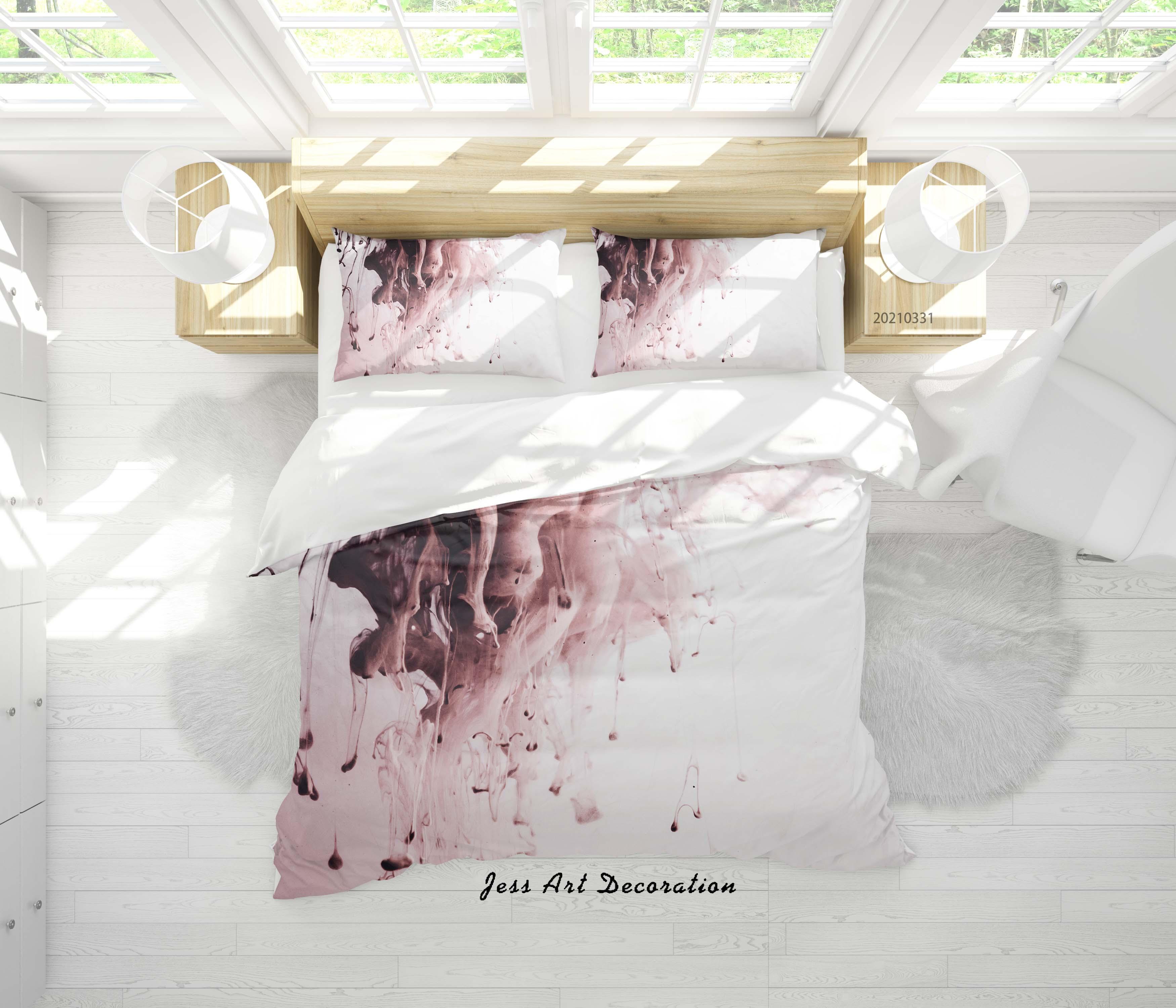 3D Abstract Ink Pattern Quilt Cover Set Bedding Set Duvet Cover Pillowcases 189- Jess Art Decoration