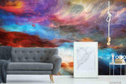 3D Abstract Art Color Purple Oil Painting Wall Mural Wallpaper SWW275- Jess Art Decoration