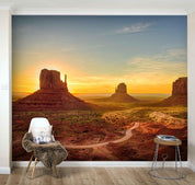 3D Sunset Desert Wall Mural Wallpaper 36- Jess Art Decoration