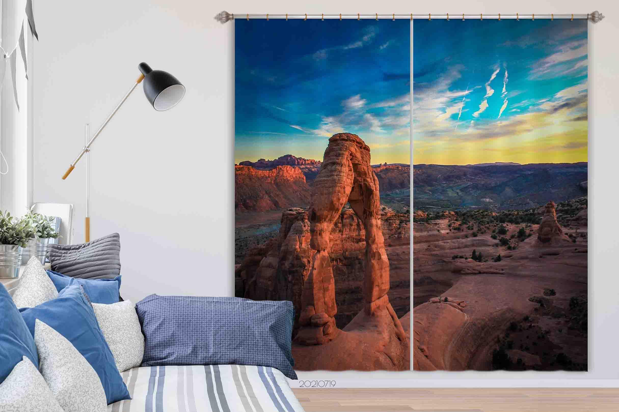 3D Nature Landscape Curtains and Drapes LQH 130- Jess Art Decoration