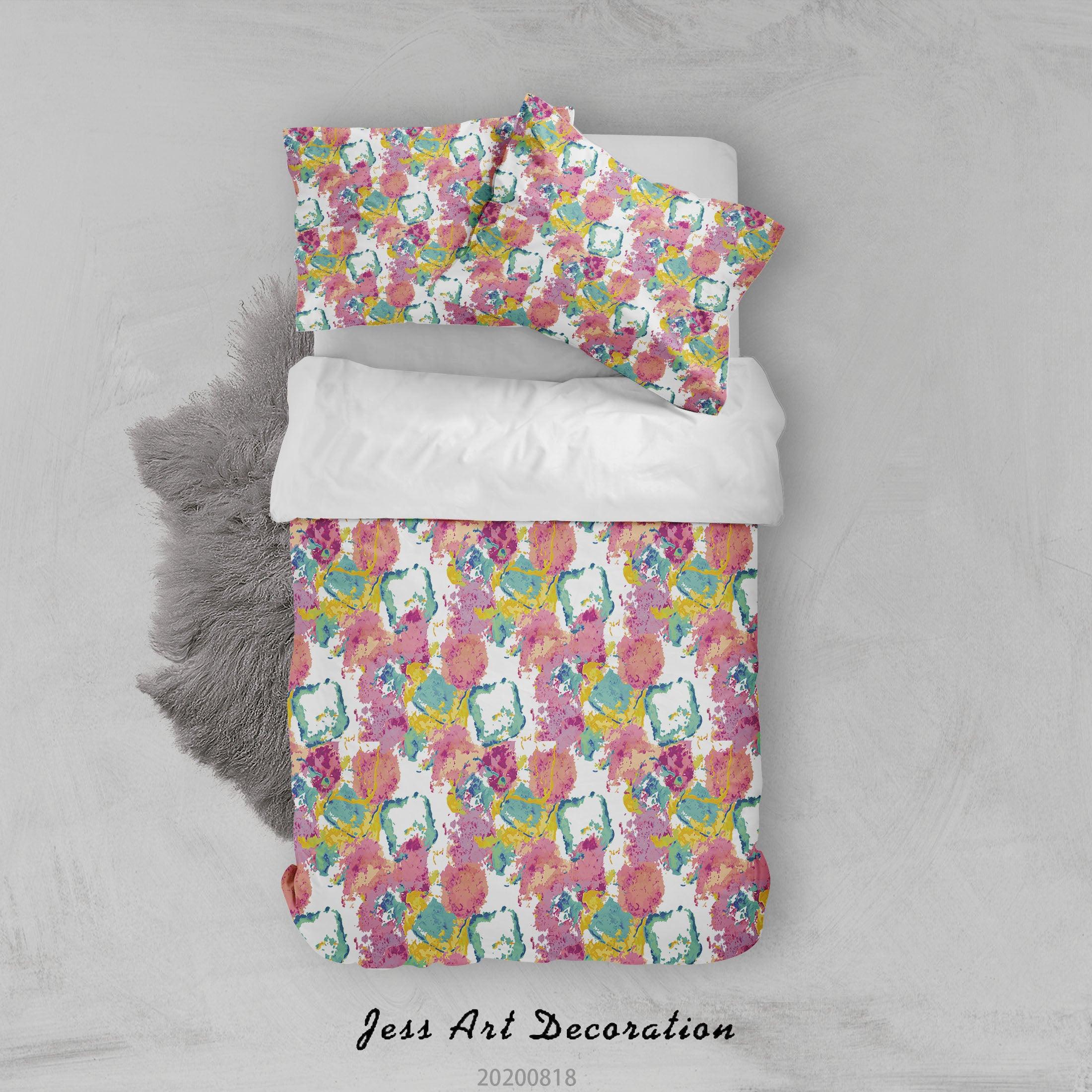 3D Abstract Colorful Quilt Cover Set Bedding Set Duvet Cover Pillowcases LXL- Jess Art Decoration