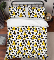3D Abstract Geometric Pattern Quilt Cover Set Bedding Set Duvet Cover Pillowcases 11LQH- Jess Art Decoration