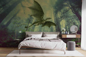 3D Ancient Forest Dinosaur Animal Wall Mural Wallpaper LQH 284- Jess Art Decoration