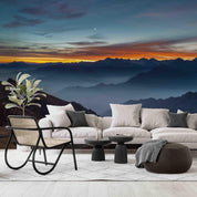 3D Mountain Golden Horizon Misty Wall Mural Wallpaper GD 3373- Jess Art Decoration
