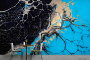 3D Abstract Blue Marble Wall Mural Wallpaper LQH 367- Jess Art Decoration
