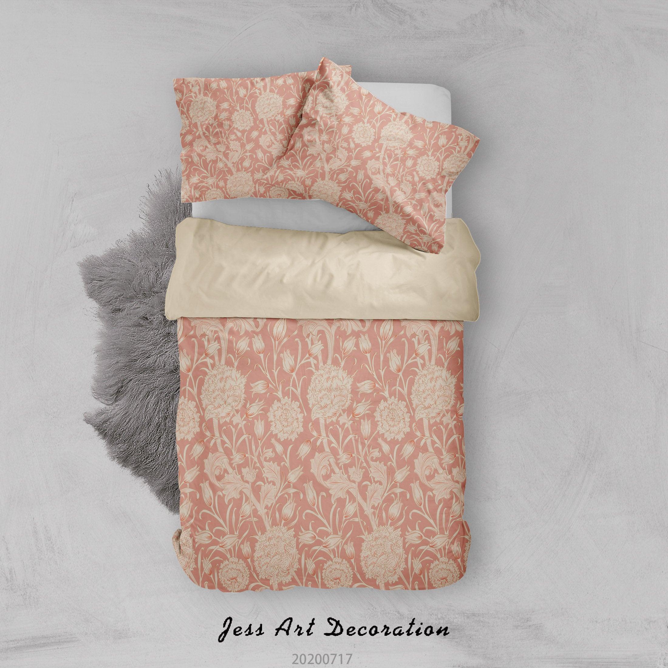 3D Vintage Floral Quilt Cover Set Bedding Set Duvet Cover Pillowcases WJ 1610- Jess Art Decoration