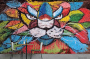 3D Abstract Colored Street Graffiti Wall Mural Wallpaper LQH 222- Jess Art Decoration