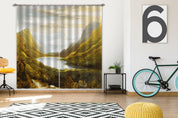 3D Nature Landscape Oil Painting Curtains and Drapes LQH 60- Jess Art Decoration