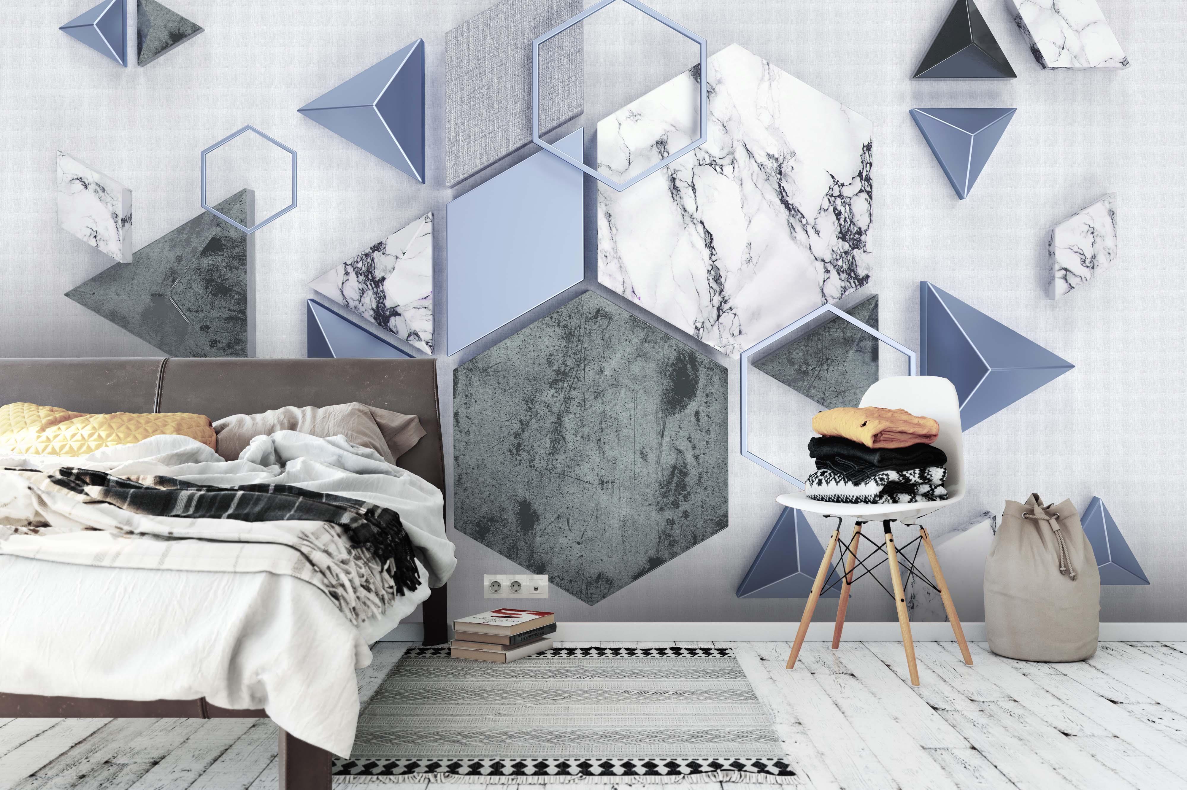3D marble geometric wall mural wallpaper 39- Jess Art Decoration