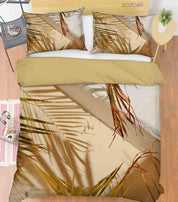 3D Tropical Leaf Quilt Cover Set Bedding Set Duvet Cover Pillowcases 128- Jess Art Decoration