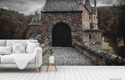 3D Forest Castle Landscape Wall Mural Wallpaper LQH 477- Jess Art Decoration