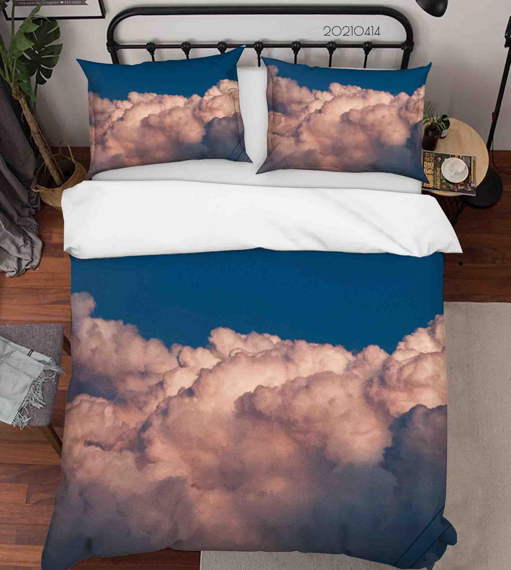 3D Blue Sky Cloud Quilt Cover Set Bedding Set Duvet Cover Pillowcases 30- Jess Art Decoration