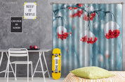 3D Landscape Nature Snow Plant Fruit Curtains and Drapes GD 3536- Jess Art Decoration