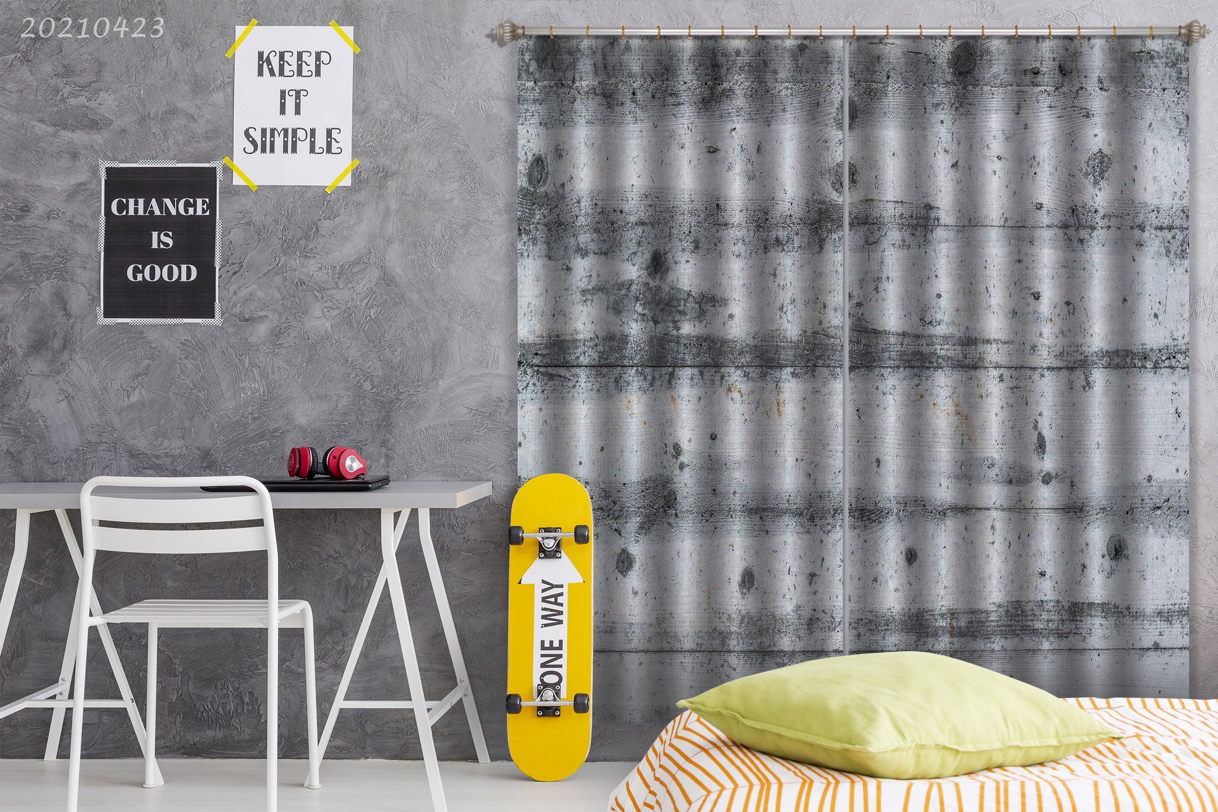 3D Abstract Black White Texture Curtains and Drapes GD 1321- Jess Art Decoration