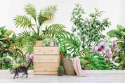 3D Tropic Plant Leaves Wall Mural Wallpaper SWW 192- Jess Art Decoration