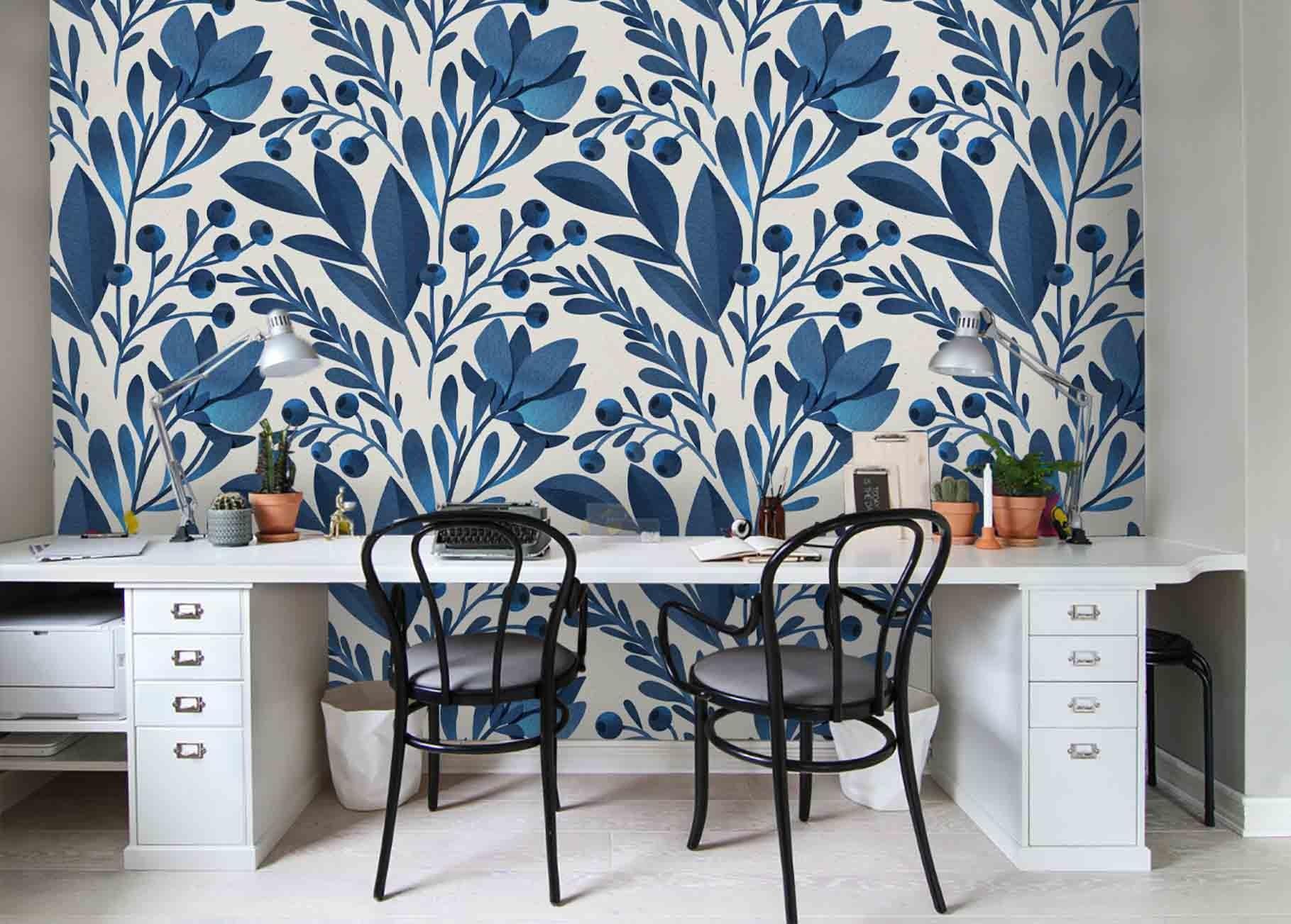 3D Floral Leaves Wall Mural Wallpaper 46- Jess Art Decoration