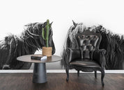 3D black white grassland horse wall mural wallpaper 46- Jess Art Decoration