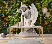 3D Angel Sculpture Wall Mural Wallpaper LQH 138- Jess Art Decoration