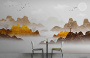 3D Sunset Sky Cloud Mountain Landscape Wall Mural Wallpaper LQH 236- Jess Art Decoration