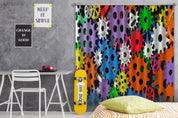 3D Abstract Colorful Gear Curtains and Drapes GD 661- Jess Art Decoration