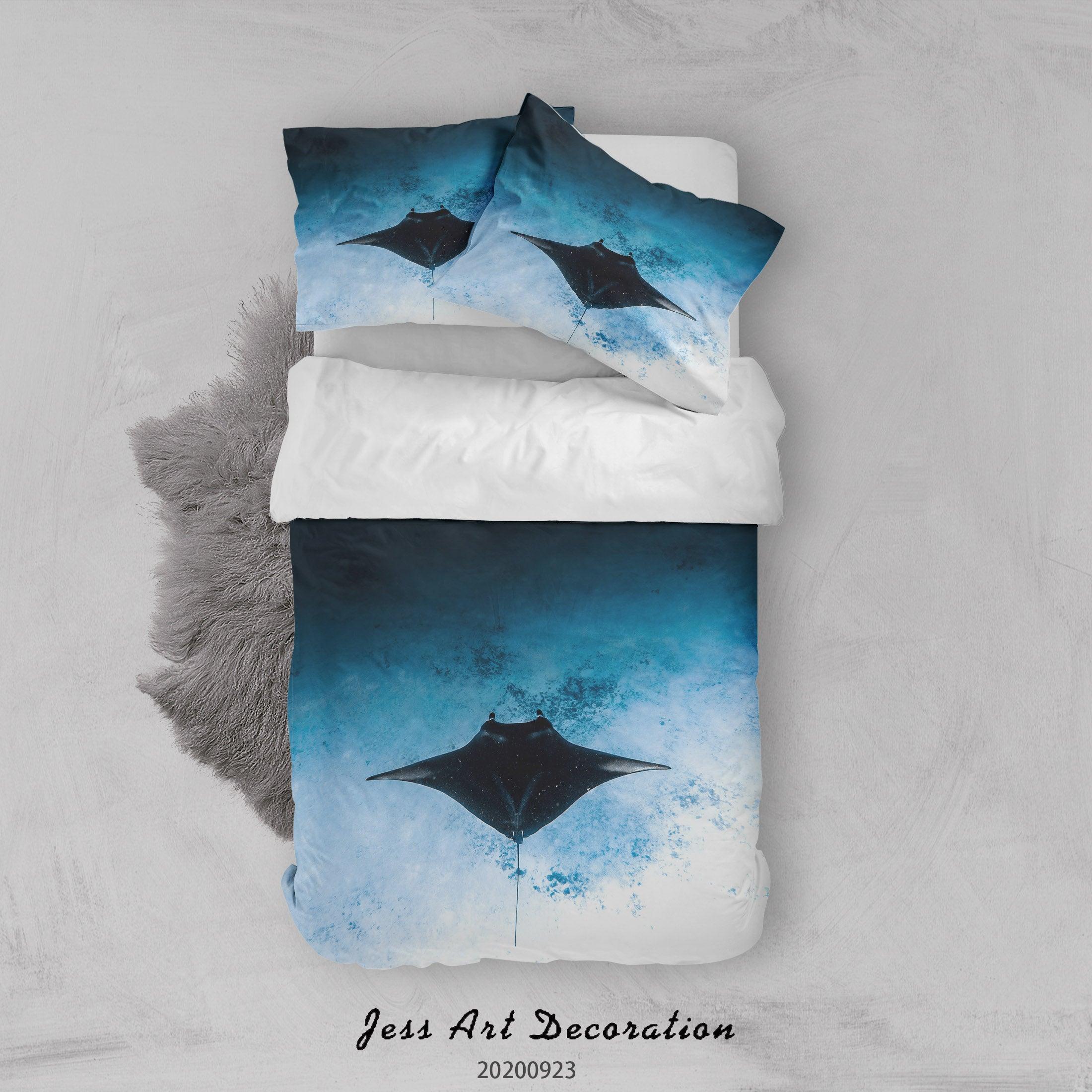 3D Hand Drawn Marine Life Quilt Cover Set Bedding Set Duvet Cover Pillowcases WJ 6349- Jess Art Decoration