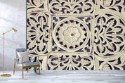 3D Plaster Carving Floral Wall Mural Wallpaper LQH 27- Jess Art Decoration