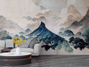 3D Watercolor Traditional Japanese Fuji Wall Mural Wallpaper GD 1833- Jess Art Decoration