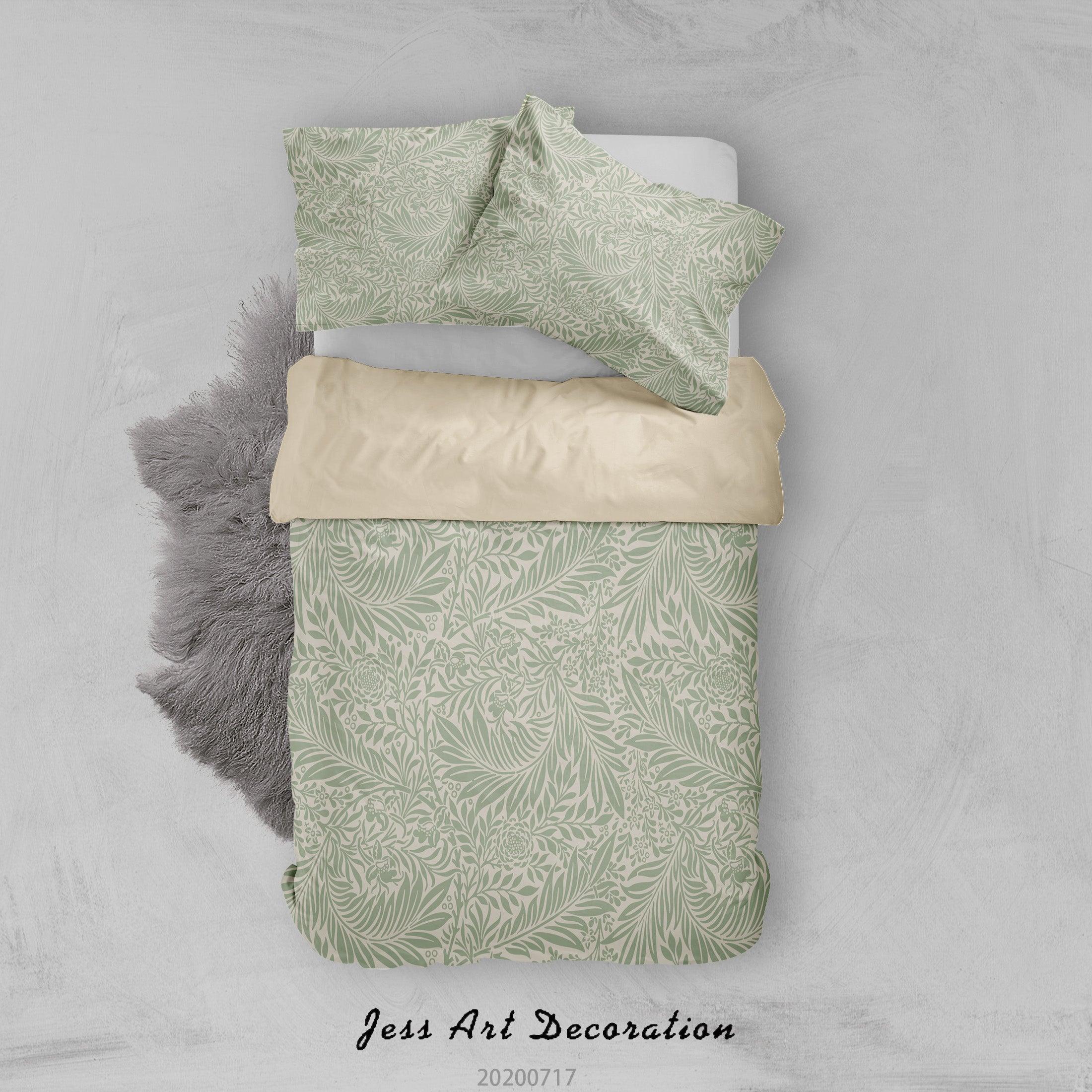 3D Vintage Floral Quilt Cover Set Bedding Set Duvet Cover Pillowcases WJ 1606- Jess Art Decoration