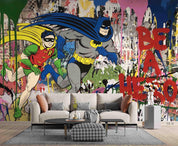 3D American Cartoon Hero American cartoon hero mural wall mural wallpaper for kids room - view 3