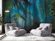 3D Dark Tropical Rainforest Wall Mural Wallpaper GD 2590- Jess Art Decoration