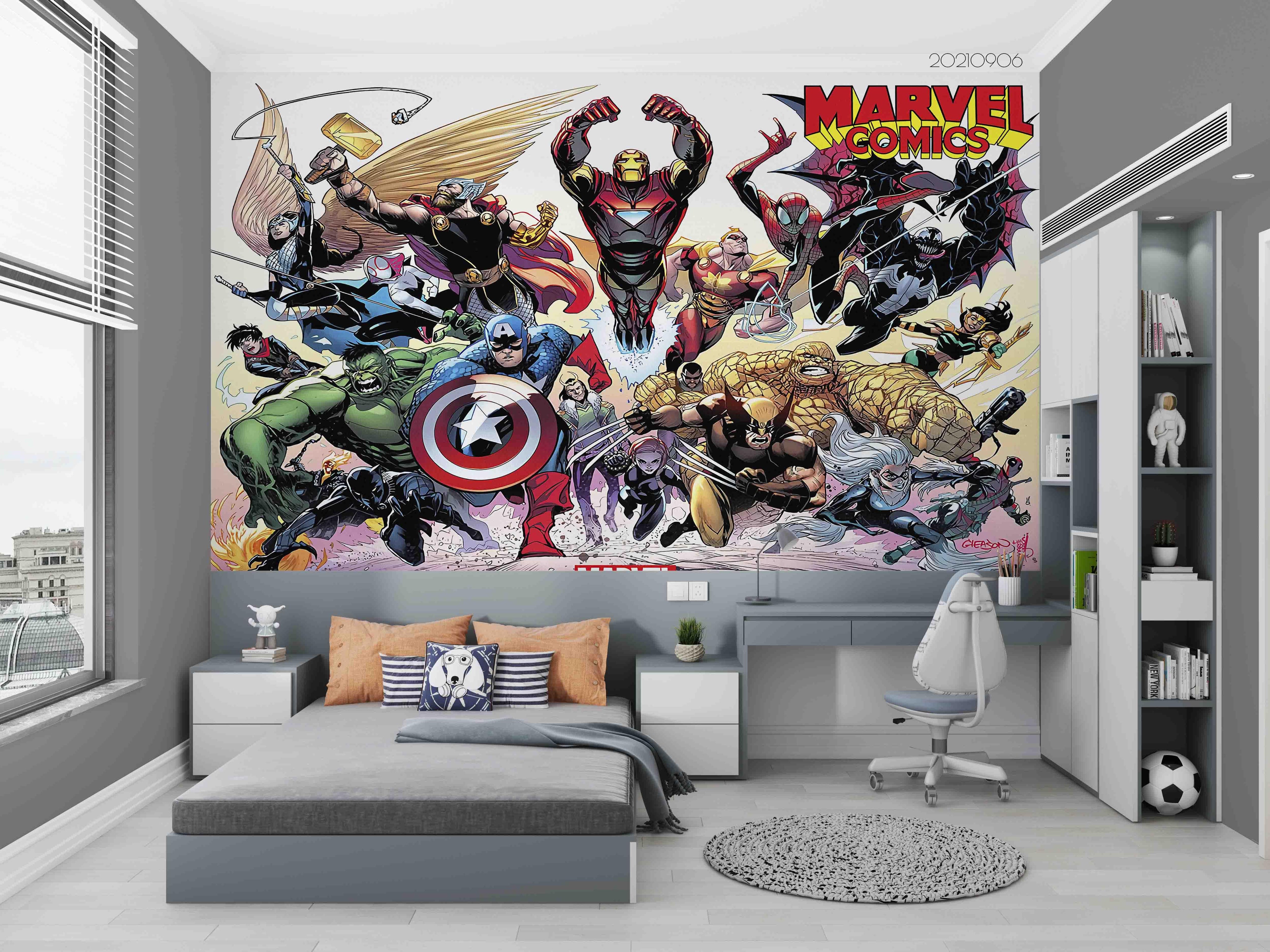 3D Super Hero Anime Wall Mural Wallpaper LQH 687- Jess Art Decoration