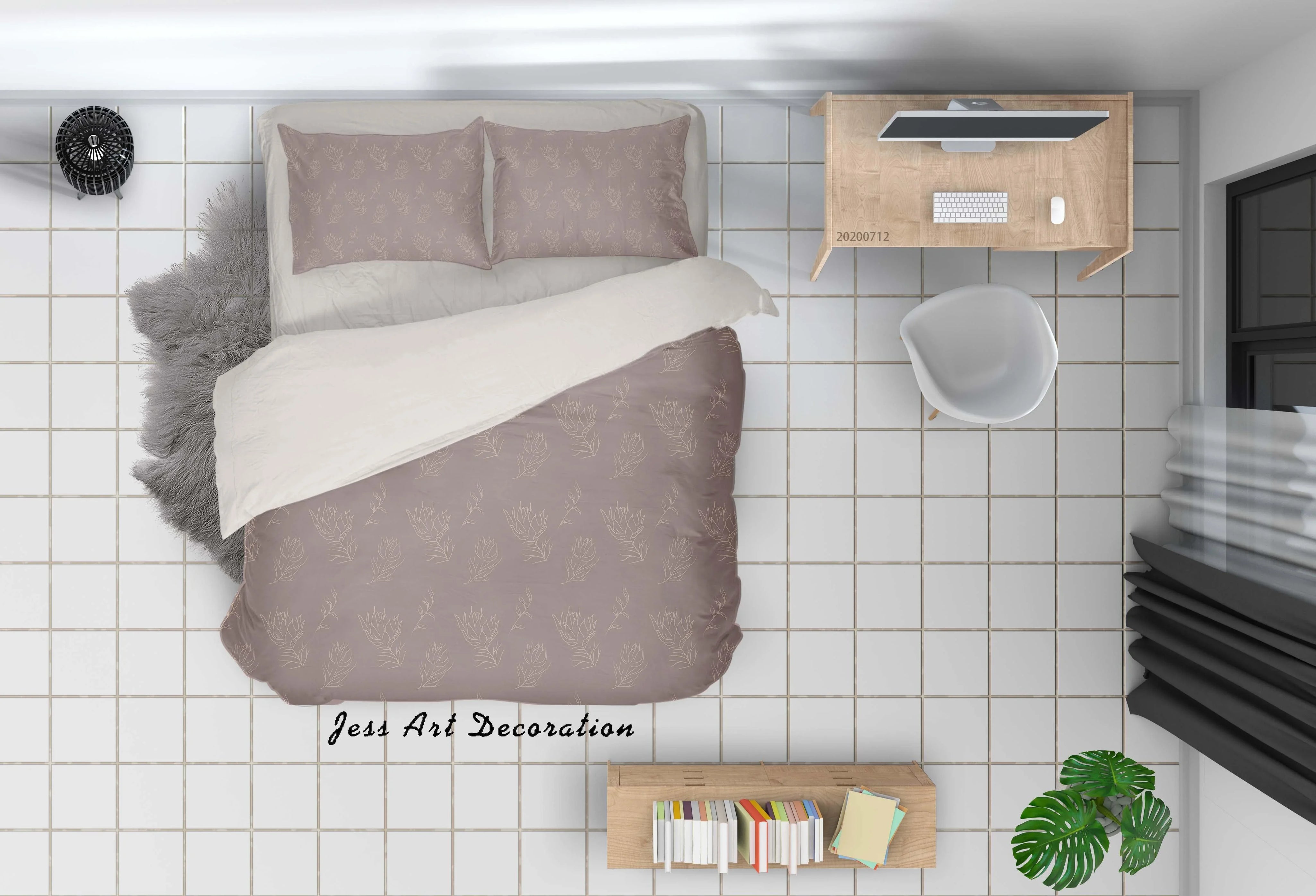 3D Fresh Abstract Vintage Line Leaves Floral Pattern Quilt Cover Set Bedding Set Duvet Cover Pillowcases WJ 4080- Jess Art Decoration