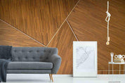 3D Wooden Texture Geometry Wall Mural Wallpaper SWW4305- Jess Art Decoration