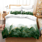 3D Abstract Green Marble Texture Quilt Cover Set Bedding Set Duvet Cover Pillowcases 61- Jess Art Decoration