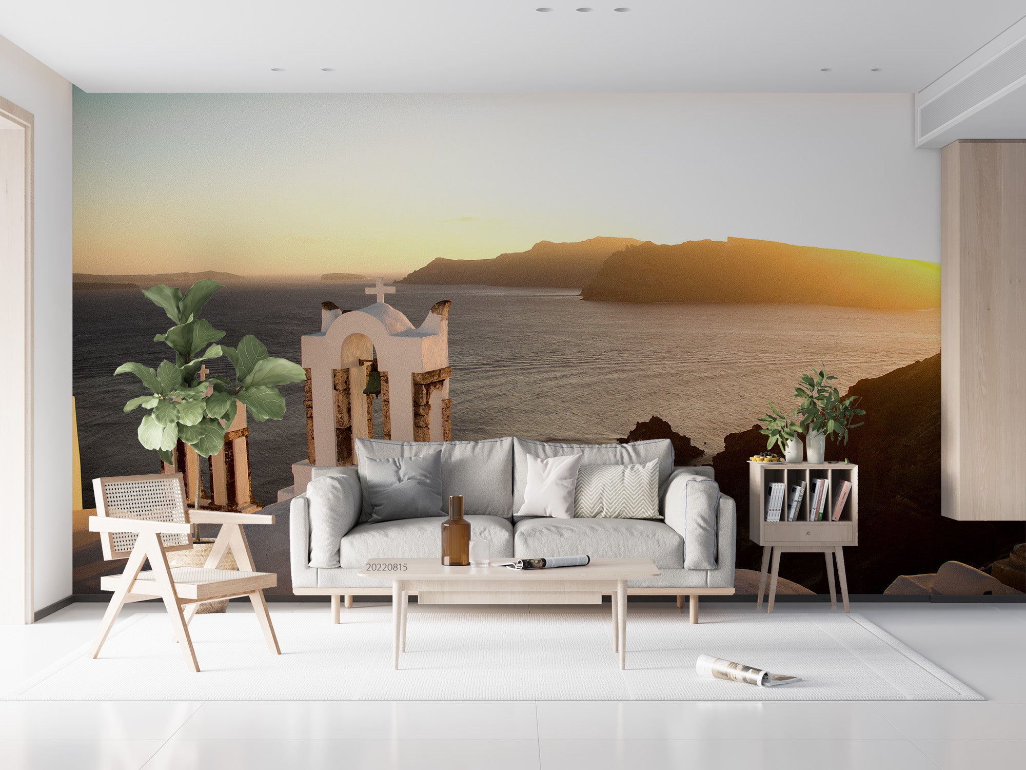 3D Coastal Landscape Sunset Sea Wall Mural Wallpaper GD 2829- Jess Art Decoration