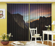 3D Landscape Mountain Peak Sunset Curtains and Drapes GD 4294- Jess Art Decoration
