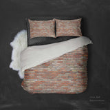 3D Red Brick Wall Quilt Cover Set Bedding Set Pillowcases 9- Jess Art Decoration