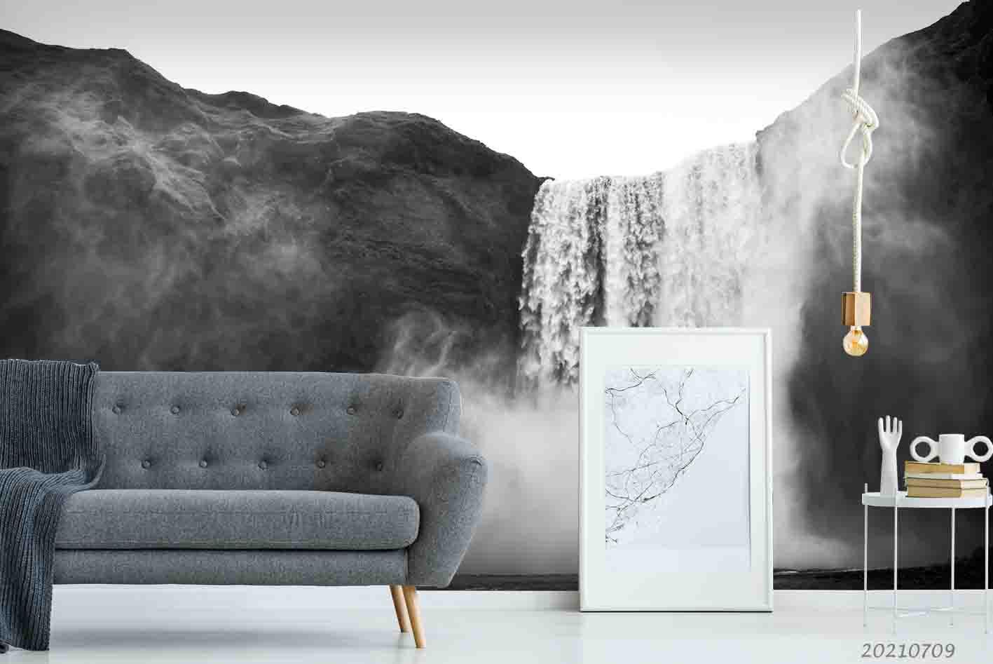 3D Waterfall Wall Mural Wallpaper SWW4264- Jess Art Decoration