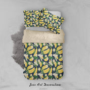 3D Colorful Banana Fruity Quilt Cover Set Bedding Set Duvet Cover Pillowcases LXL- Jess Art Decoration