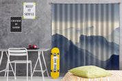 3D Mountain Misty Ink Curtains and Drapes GD 767- Jess Art Decoration