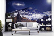 3D Starry Snow Mountain Wall Mural Wallpaper A101 LQH- Jess Art Decoration