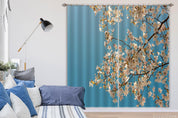 3D Sky Cherry Blossom Flower Branch Curtains and Drapes LQH 82- Jess Art Decoration