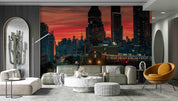 3D Dusk Sunset Glow City Landscape Wall Mural Wallpaper SWW4986- Jess Art Decoration