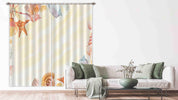 3D Watercolor Starfish Shell Conch Yellow Curtains and Drapes LLL 379- Jess Art Decoration