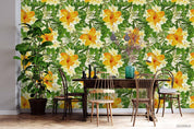 3D Hand Sketching Floral Green Leaves Plant Wall Mural Wallpaper LXL 1372- Jess Art Decoration