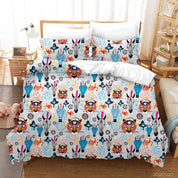 3D Hand Drawn Animal Tiger Horse Quilt Cover Set Bedding Set Duvet Cover Pillowcases 79- Jess Art Decoration