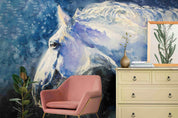 Steed Avatar Watercolor Contemporary Wallpaper contemporary street art wall mural for creative room or feature wall - view 3