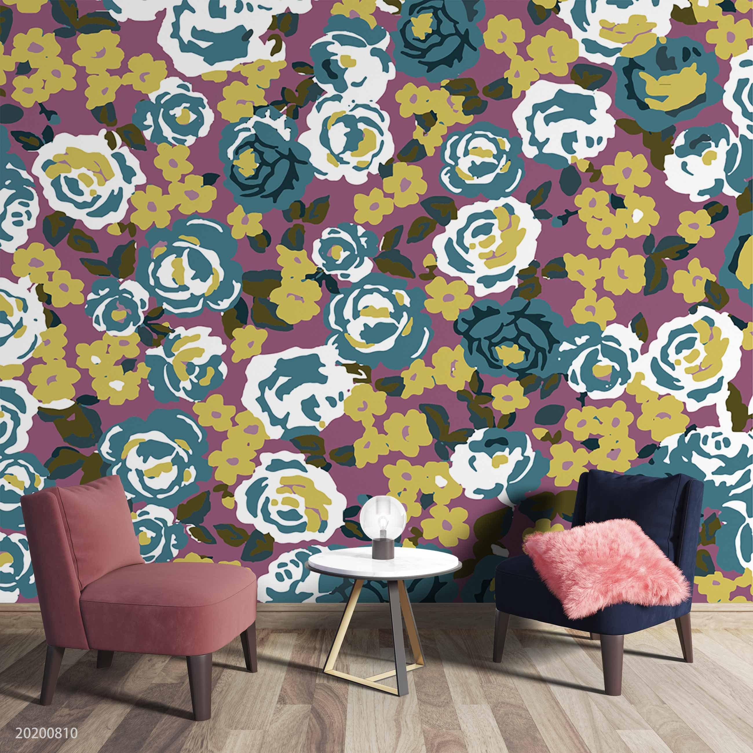 3D Vintage Floral Pattern Wall Mural Wallpaper LXL 1173- Jess Art Decoration