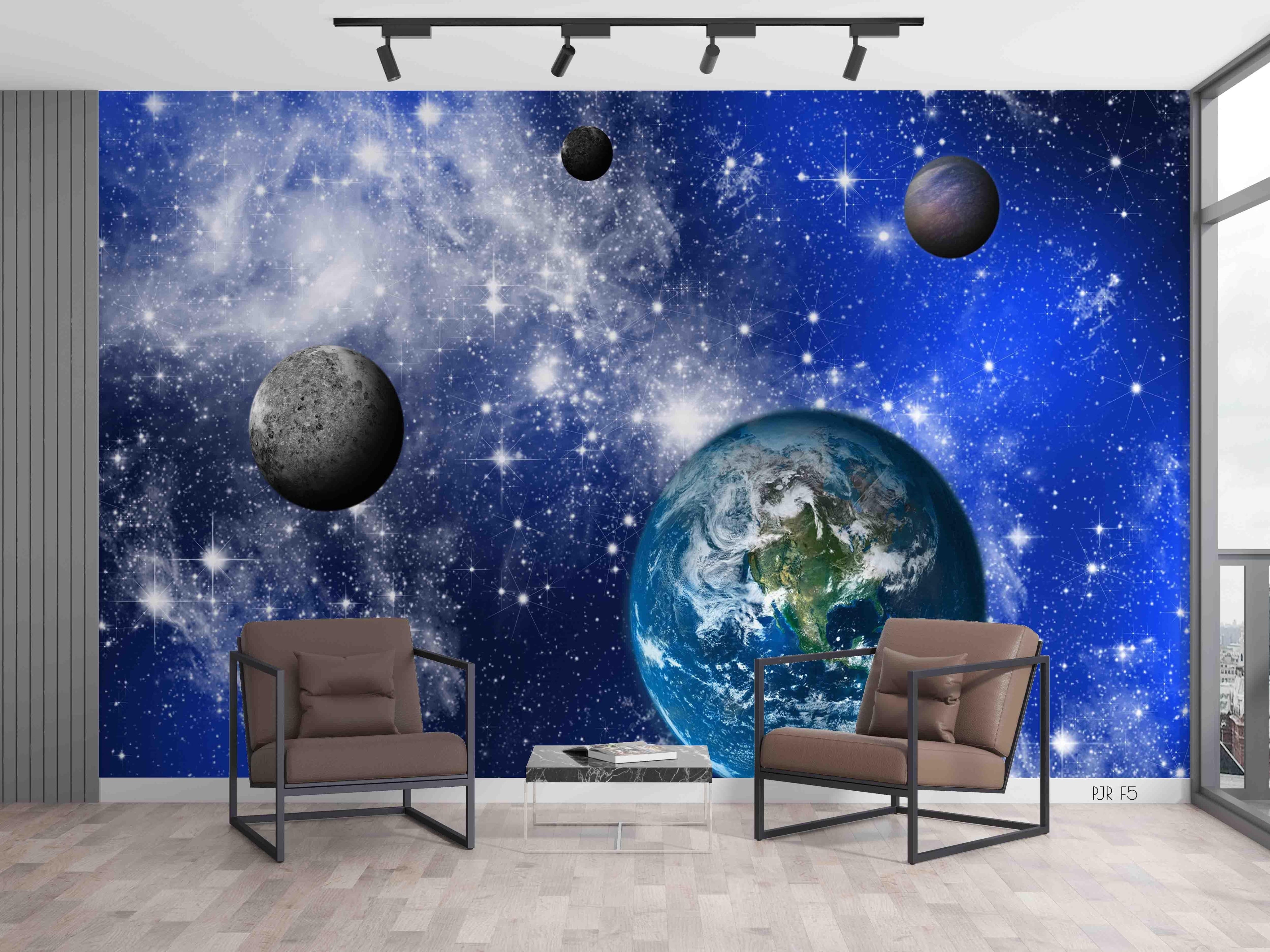 3D Universe Planet Star planet star universe mural wall mural wallpaper for kids room - view 3